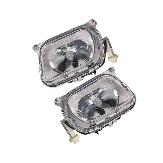ya 13 5.27.2 Front Left & Right Bumper Fog Light Lamp Without Bulb For E-Class W210 1996-1999