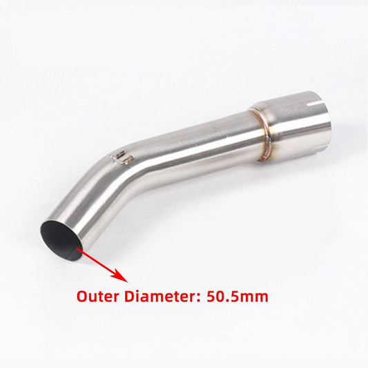 ya 2 6.26.2 Motorcycle s Pipe Slip On Middle Link 51MM Muffler for Yamaha FZ1 2006-15