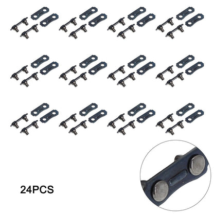 ya 17 12 Sets Chainsaw Chain Links Repair Part Size 3/8LP Pitch - .050 Gauge