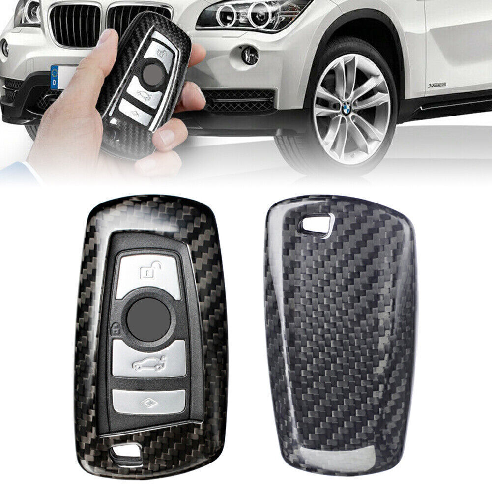 ya 5 8.7 Carbon Fiber Car Remote Key Fob Shell Holder Cover for BMW 1 3 4 5 7 Series X3