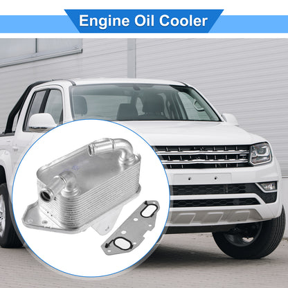 ya 5 8.7 Engine oil cooler with gasket 06E117021G suitable for Audi for A4 A5 A6 A7 for A8 for Q5 Q7 S4 S5