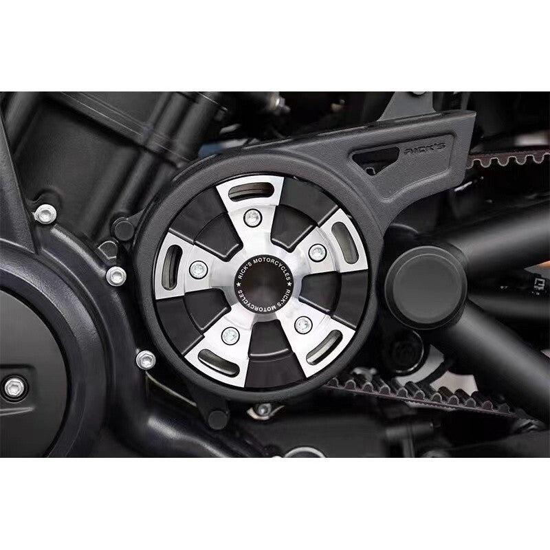ya 5 8.7 Left Sprocket Cover Pulley Cover For Sportster S 1250 RH1250 Nightster 975 RH975
