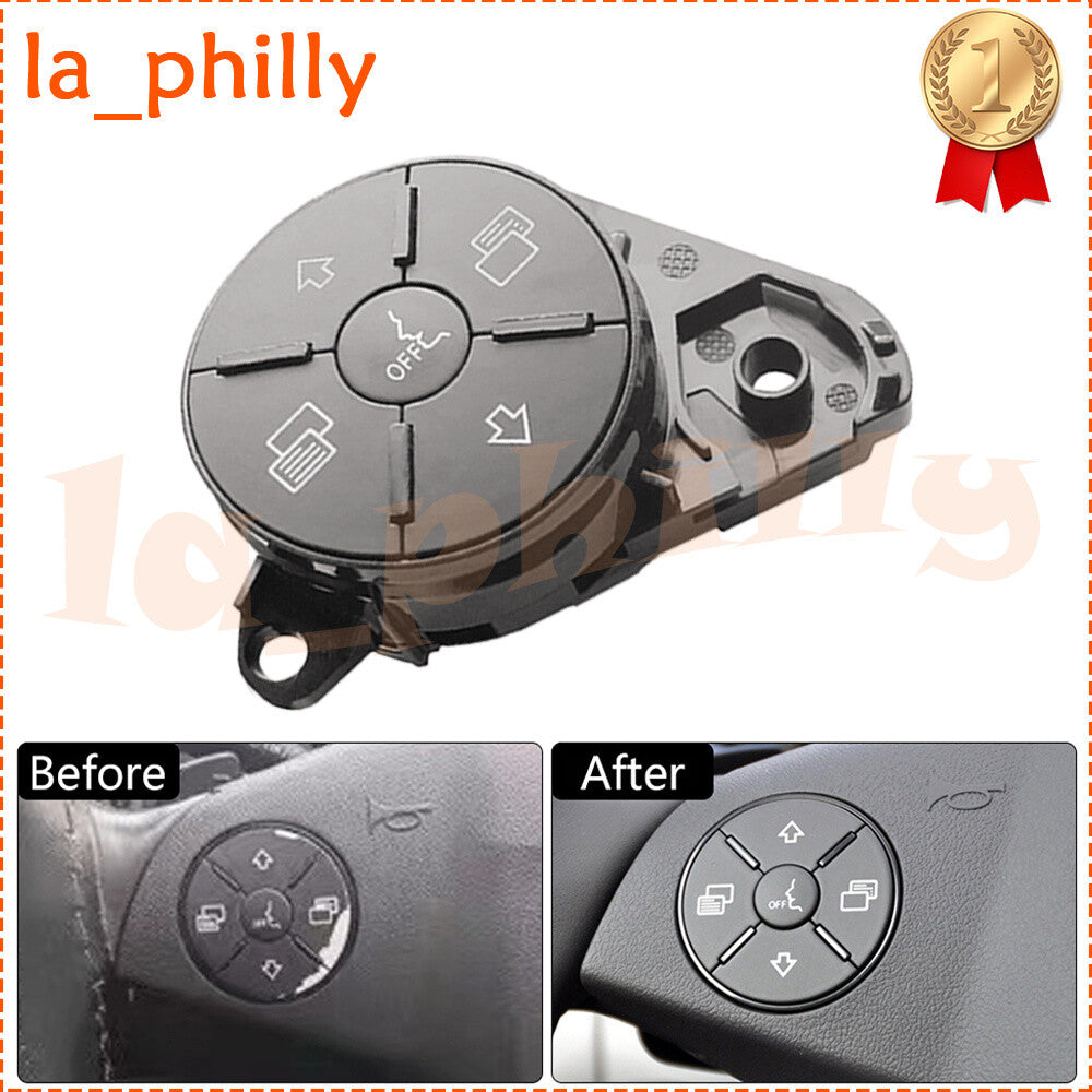 ya 13 for Mercedes-Benz 2006-2011 ML GL Left Steering Wheel Switch Repair Button Gray