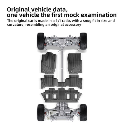 ya 5 8.7 For 2024 for Toyota for Land Cruiser Prado J250 5 for SEAT s TPE 3D Car Floor Mats Trunk Pads