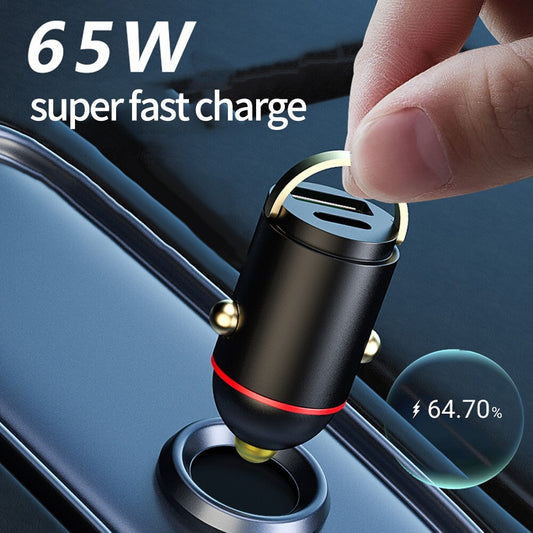 ya 1 7.7 New Car for Charger Dual USB PD+QC3.0 Cigarette Lighter Fast Charge Socket Adapter