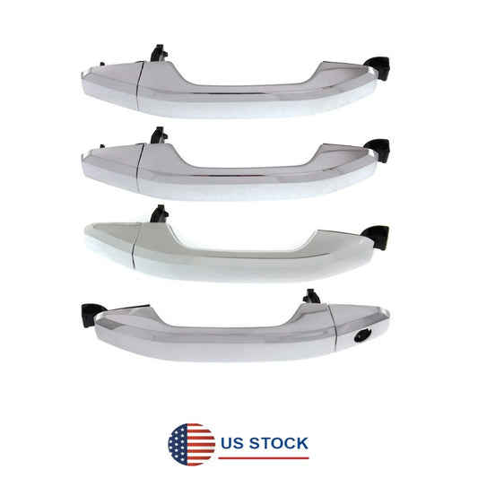 ya 13 5.27 Set of 4 Chrome Exterior Door Handle for Chevrolet Silverado 1500 2014-2018