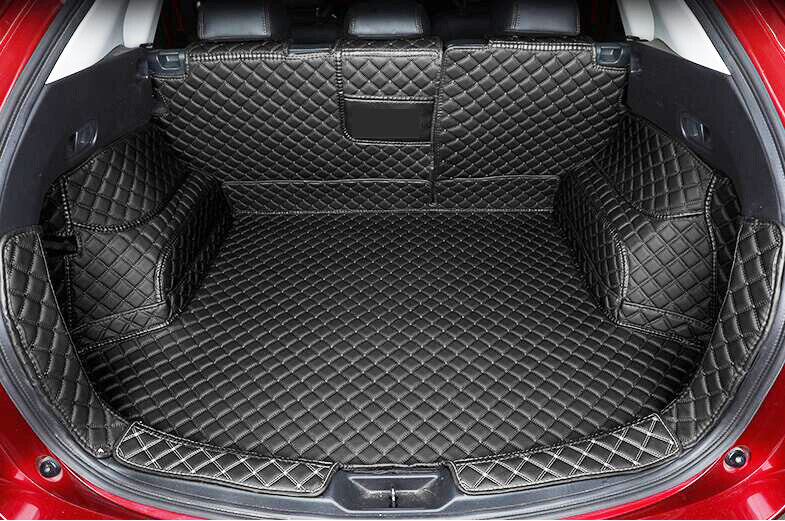 ya 5 8.7 Leather Boot Cargo Liner Tray Rear Trunk Floor Mat for Mazda for CX-5 2017-2020