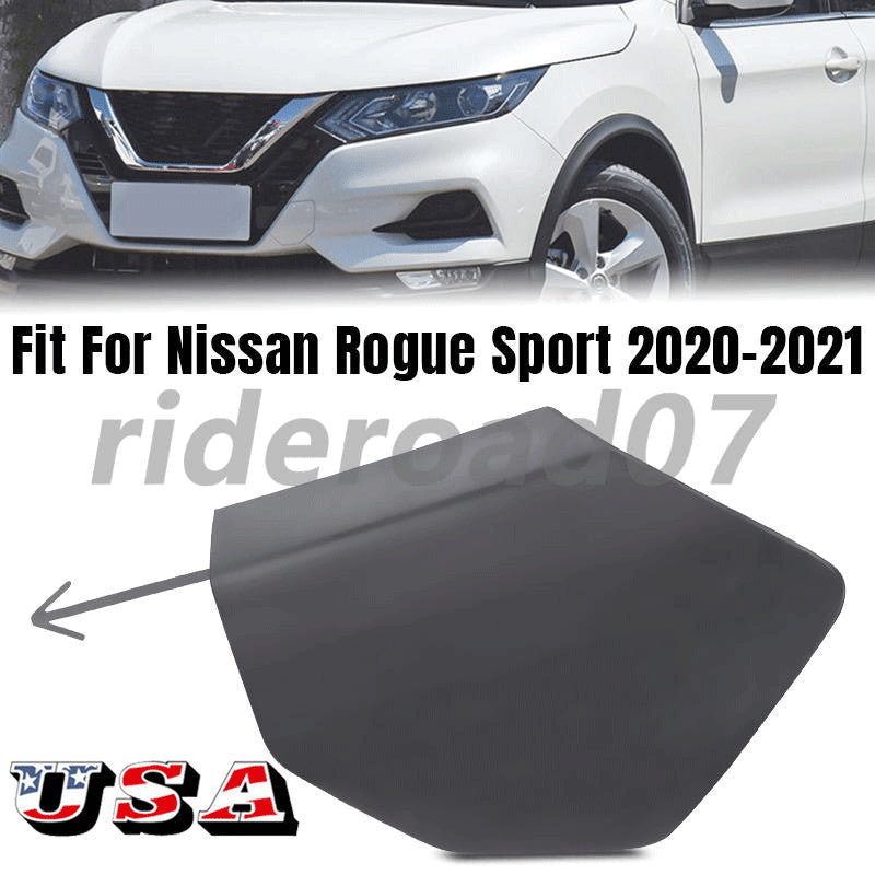 ya 4 6.17.2 Front Bumper Tow Hook Eye Cover Cap for Nissan Rogue Sport 2020 2021 2022 2023