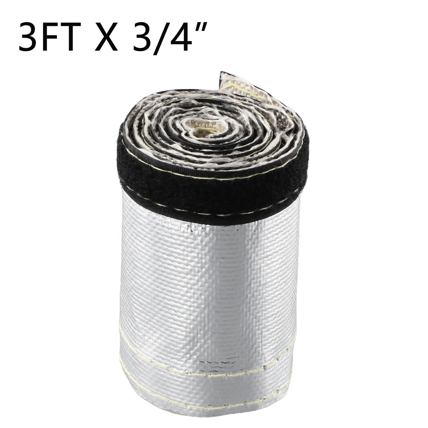 ya 5 8.7 1x Metallic Heat Shield Sleeve Protector Insulated Wire Hose Cover Mat Wrap Tube