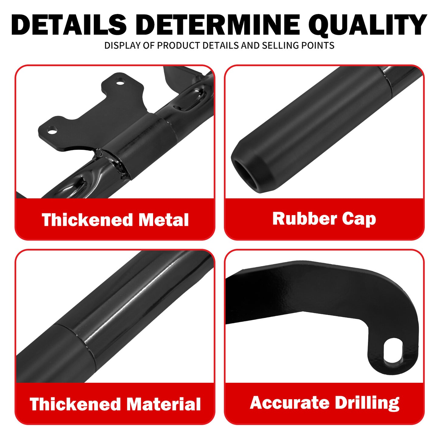 ya 5 8.7 Black Front Engine Guard Crash Bars for Harley Touring Road Street Gilde 14-2023