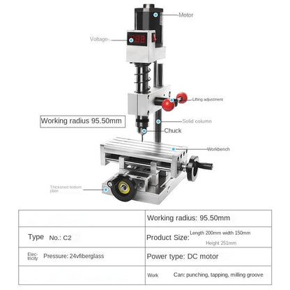 ya 26 Electric Tapping Machine Small Milling Machine Bench Drill B10 Bench Drill,