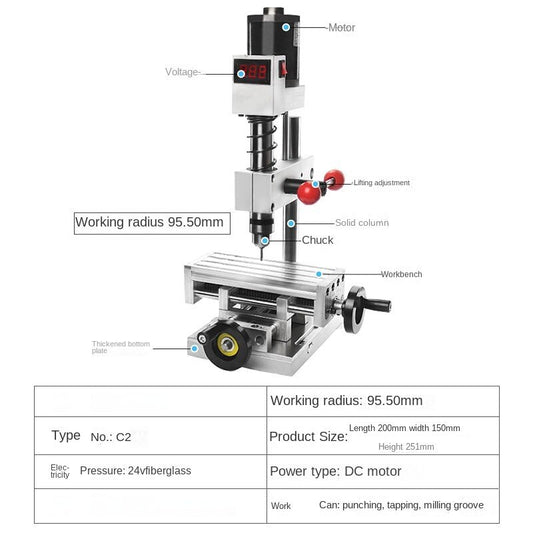 ya 26 Electric Tapping Machine Small Milling Machine Bench Drill B10 Bench Drill,