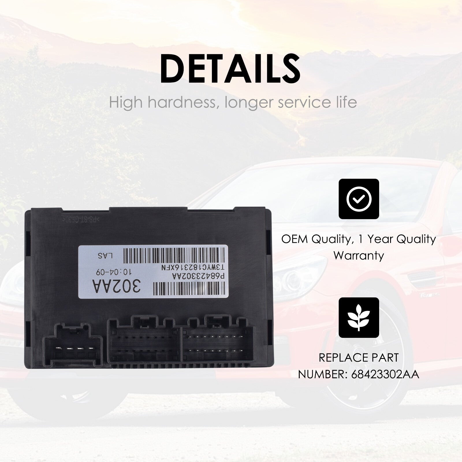 ya 9 6.5.2 Compatible for Jeep for Grand Cherokee DurangoTransfer Case Control Module Preprogrammed