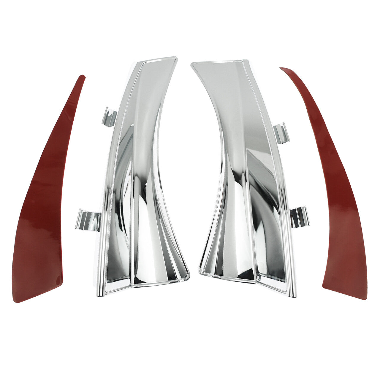 ya 5 8.7 Chrome Saddle Heat Shield Air Deflectors For Victory Cross Country Magnum 10-16