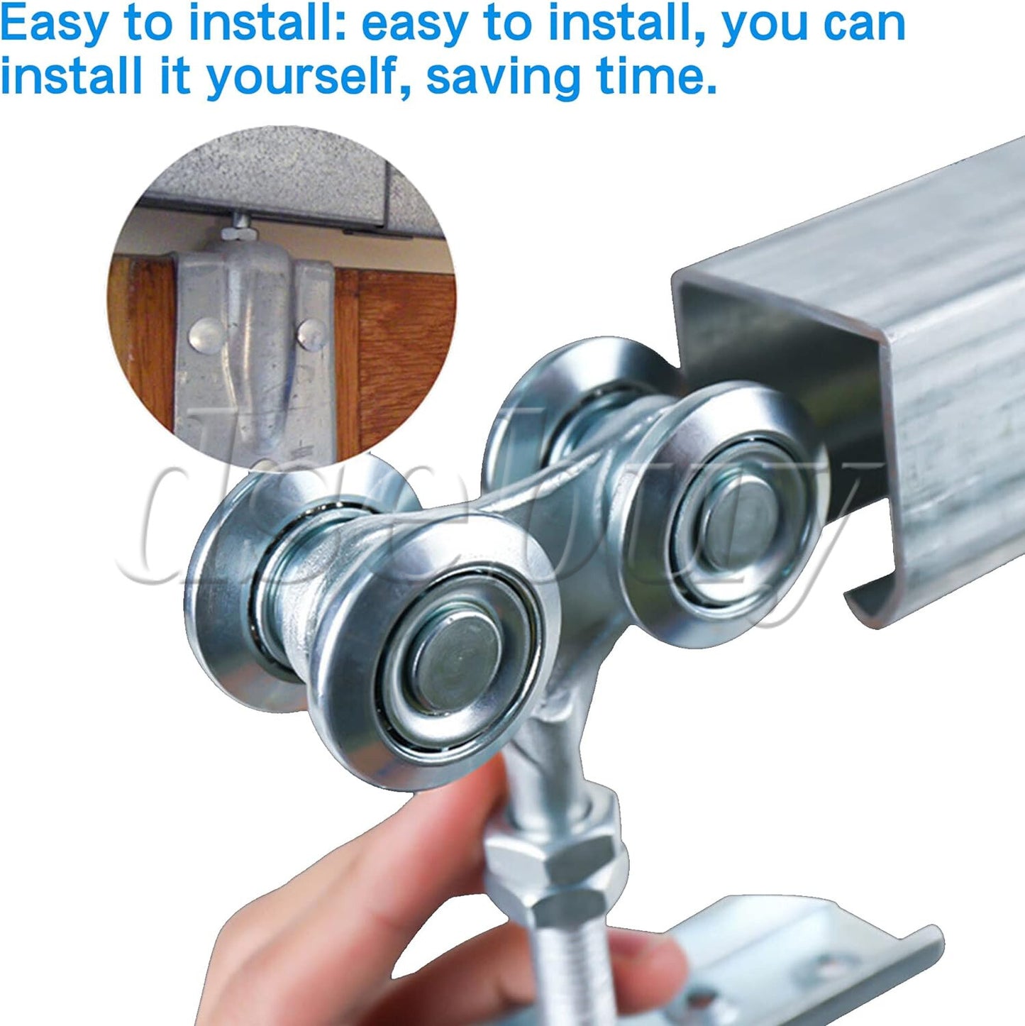 ya 14 Steel Trolley Hanger Rigid ings Roller Barn Door Sliding Dia 24mm H4-3