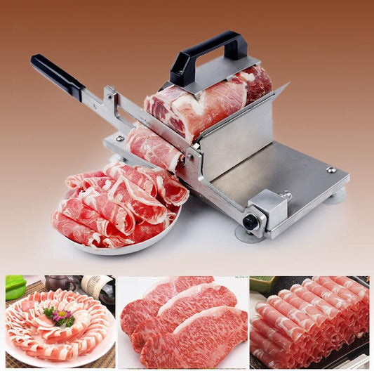 Manual Stainless Steel Frozen Meat Slicer Beef Slicing Machine Handle Vegetable