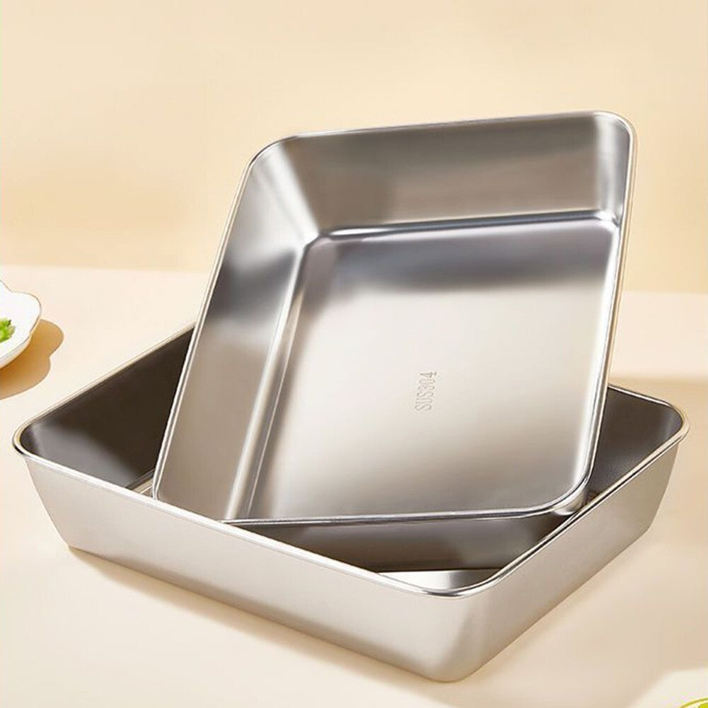 ya 25 Stainless Steel Preservation Box, Lid, Towel Display Tray, Storage Box, 3PCS