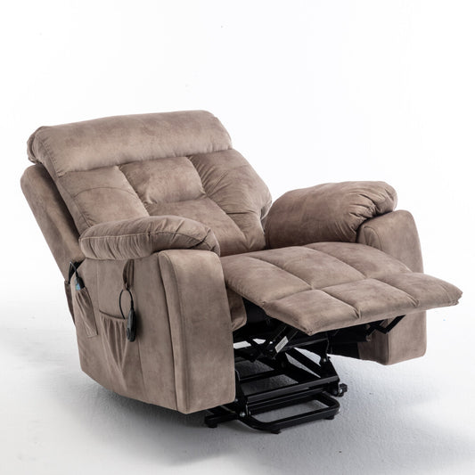ya 28 For Elderly Power Lift Chair w/Hidden Cup Holder, Oversize Electric Recliner