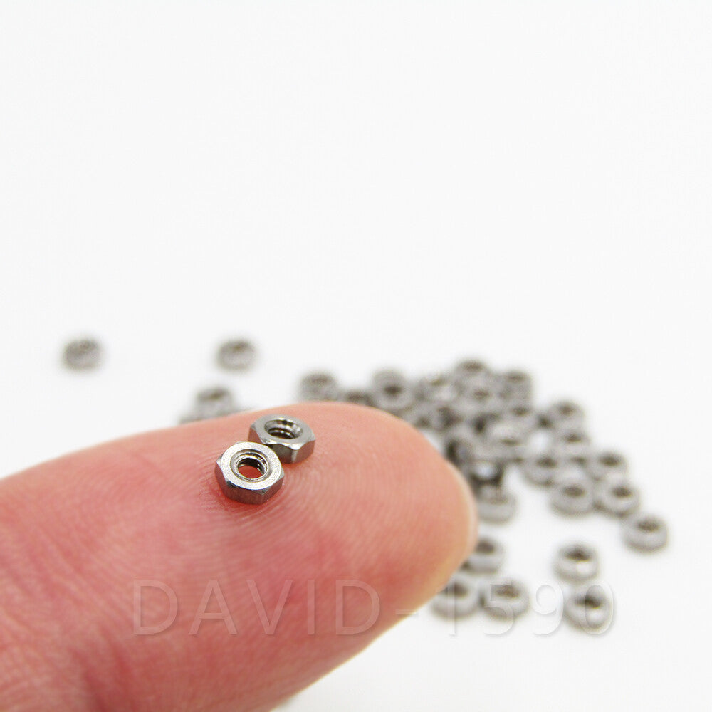 M1 M1.2 M1.4 M1.6 Small Hex Nut 304 Stainless Steel Micro Mini Hexagon Nut D934