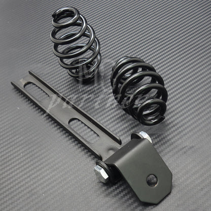 ya 5 8.7 Black Solo for Seat 3 Springs Bracket Mounting Kit for Harley Chopper Bobber Custom