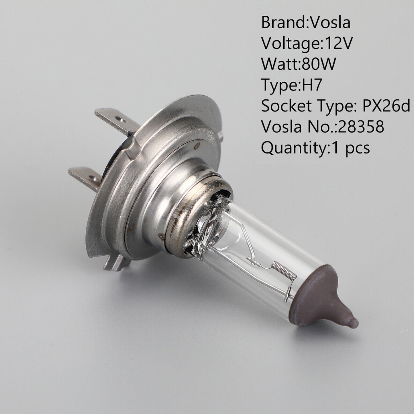 ya 1 8.5.4 For Vosla H7 Bulb 12V 80W Light Auxiliary Lamp 28358 PX26d d
