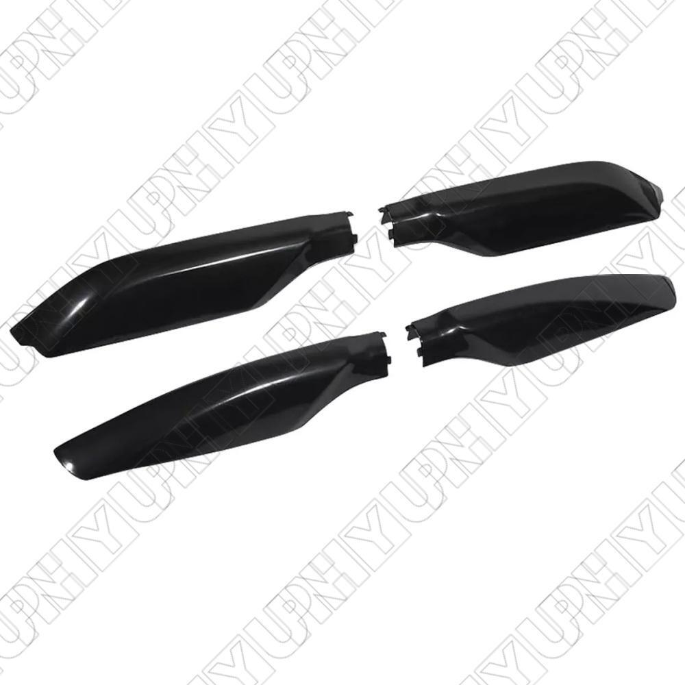 ya 5 8.7 4Pcs Car Roof Rack Rail End Cover Cap Black for Toyota Prado 2010 2011 2012-2018