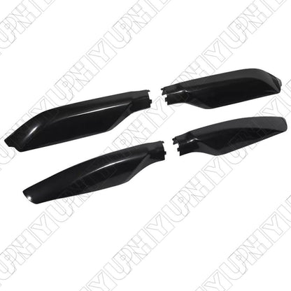ya 5 8.7 4Pcs Car Roof Rack Rail End Cover Cap Black for Toyota Prado 2010 2011 2012-2018