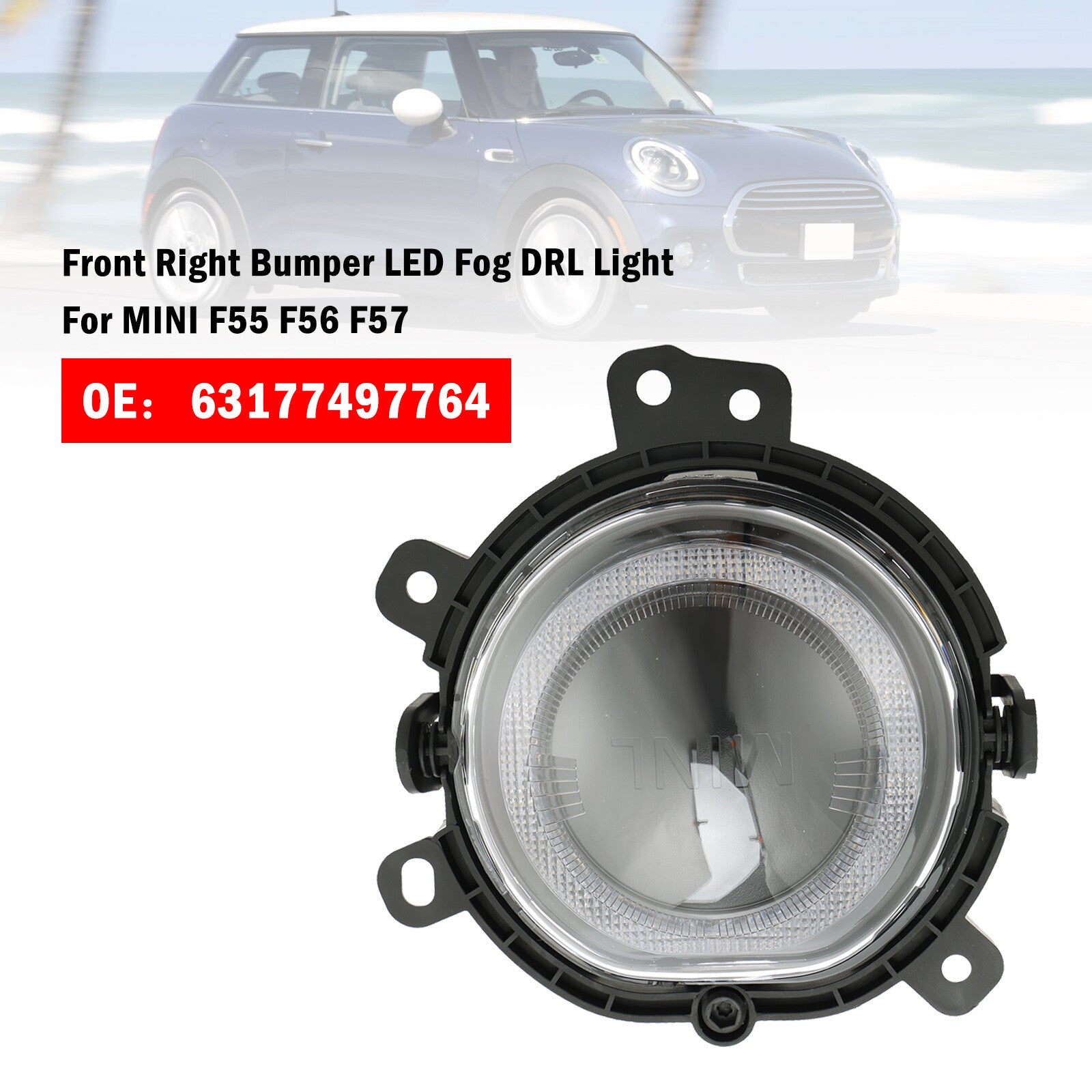ya 1 8.5.1 LED Front Right Fog Light 63177497764 for Mini F55 F56 F57 Clubman F54