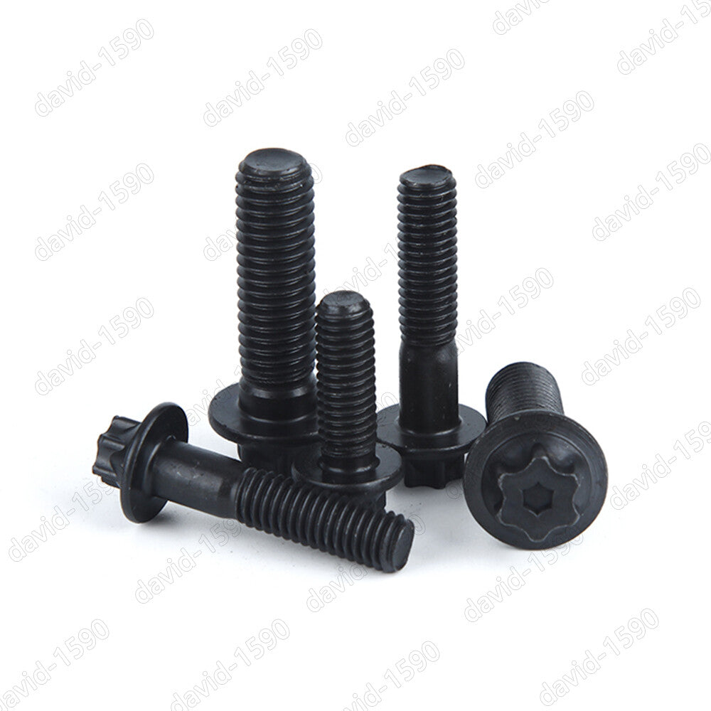 M5 M6 Black 12.9 Steel hexalobular Flanged head bolts Torx Screw