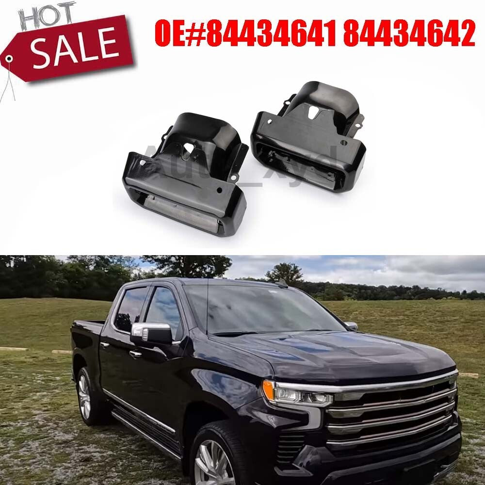 ya 4 6.17.2 84434641 84434642 Tips / Bezels Black for Chevy for Silverado for GMC 1500 XYD