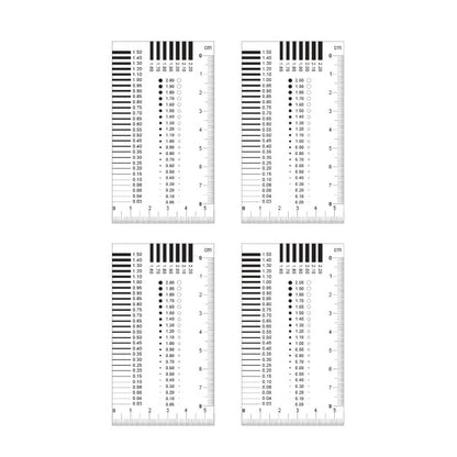 ya 14 4pcs Plastic Crack Stain Comparison Tool Accurate Measurement Waterproof Design