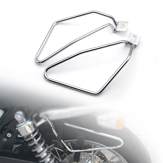 ya 12 5.21 New Chrome Metal Saddle bag Support Bar Mount Bracket for Harley Sportster XL883