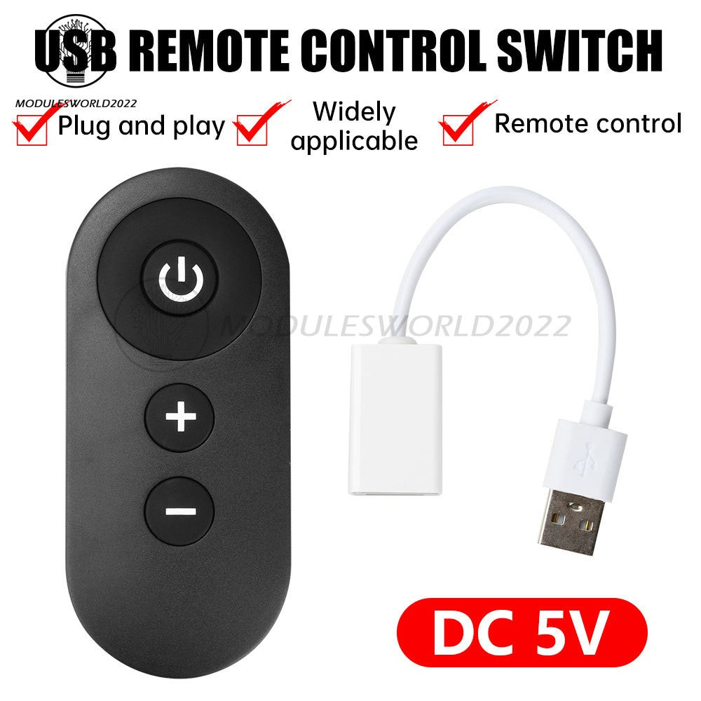 ya 14 DC 5V USB RF Remote Switch Fan Night Light Strip Dimmer Speed Control LED Driver