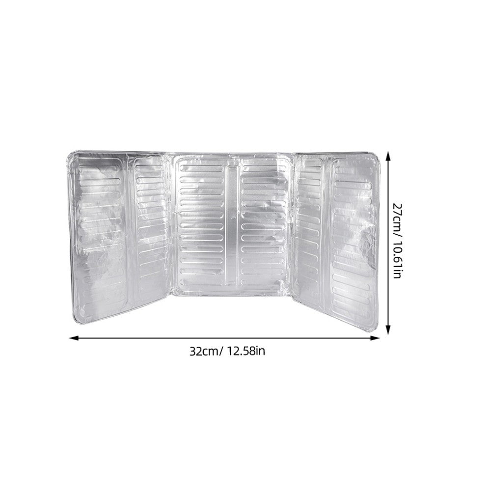 ya 5 8.7 6 Pcs Anti-splash Oil Baffle Backsplash Protector Aluminum Guards