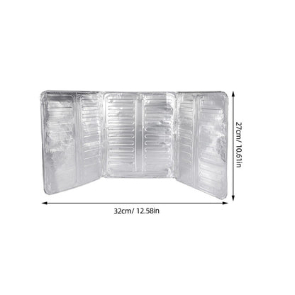 ya 5 8.7 6 Pcs Anti-splash Oil Baffle Backsplash Protector Aluminum Guards