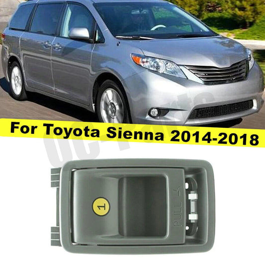 ya 1 7.2 1X for Toyota for SIENNA 2014-2018 Rear Folding for SEAT Latch Release Handle Bezel Gray