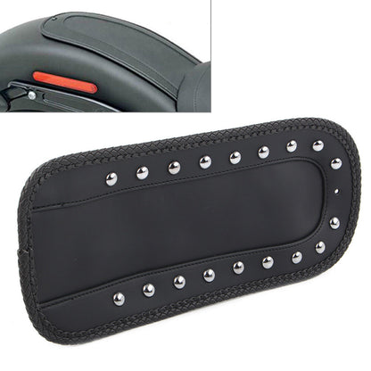 ya 5 8.7 for Harley Softail 84-06 Black PU Leather Rivet Rear Fender Bib Solo for SEAT