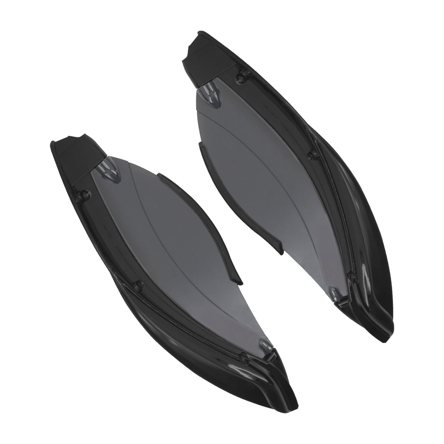 ya 5 8.7 Black Batwing Fairing Smoke Air Deflectors for Harley Electra Street Glide 14-23