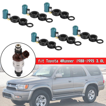 ya 1 8.12 baidi 6PCS Fuel Injectors Repair Seal Rebuild Kit for 3VZE 1988-1995 3.0L