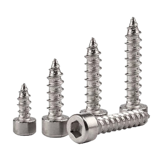 SOCKET CAP SELF TAPPING SCREWS ALLEN KEY TAPPERS A2 STAINLESS STEEL M1.7 M2 -M6