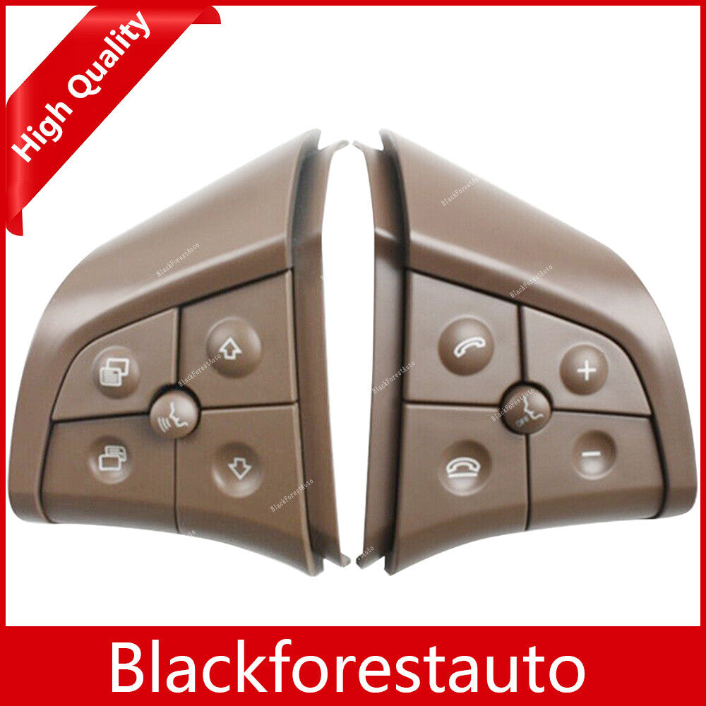 ya 13 Qty 2 Fit for Mercedes-Benz W164 W251 W245 Steering Wheel Switch 5 Button Yellow
