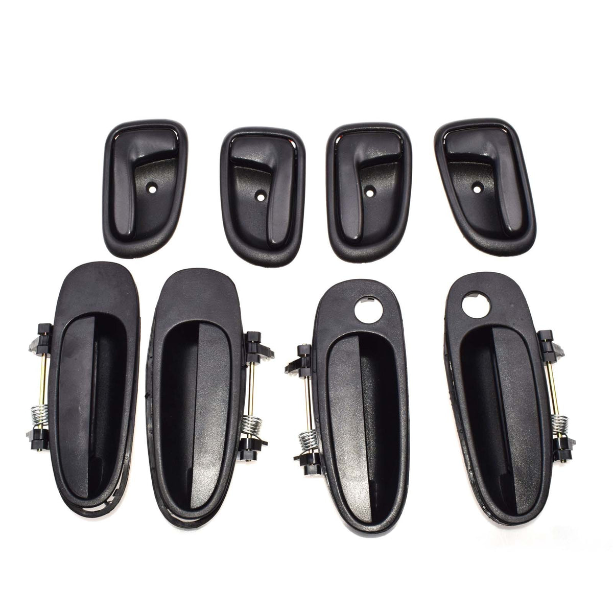 ya 5 8.7 New Door Handle Black Outside Black Inside Kit 8 Pieces Set for Toyota for Corolla Prizm