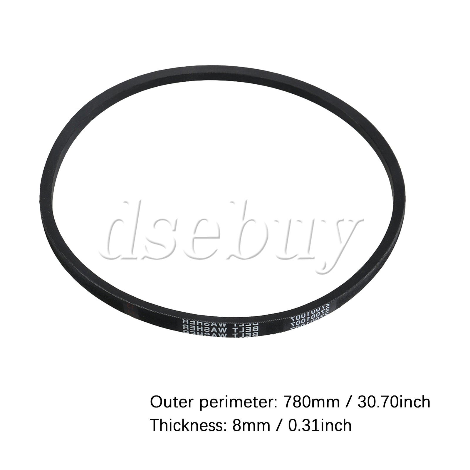 ya 26 4 Pieces Black Washer Drive Belts Replacement for WP27001007VP 37820 28.54 