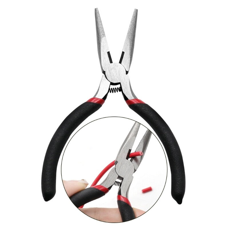 ya 25 Reliable 5 inch Spring Loaded Needle Nose Pliers for Home Repairs and Jewelry