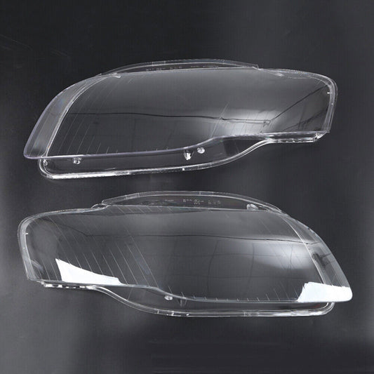 ya 2 6.29 Pair Cover Lens Headlight Headlamp Clear Lens LH+RH Fit for Audi A4 B7 2005-2008