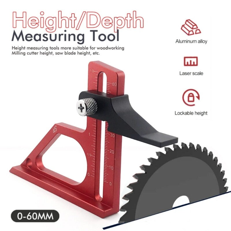ya 26 Height Gauge Depth Gauge Woodworking Tool Setting Gauge for Table Sawer Router