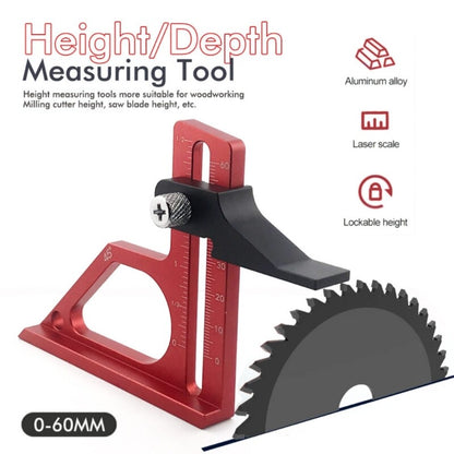 ya 26 Height Gauge Depth Gauge Woodworking Tool Setting Gauge for Table Sawer Router