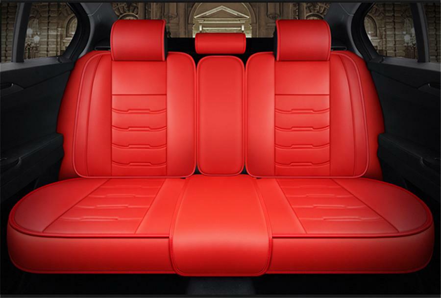 ya 12 5.22 Universal red polyurethane synthetic leather 5- for SEAT er car for SEAT cover front + rear full set cushions 