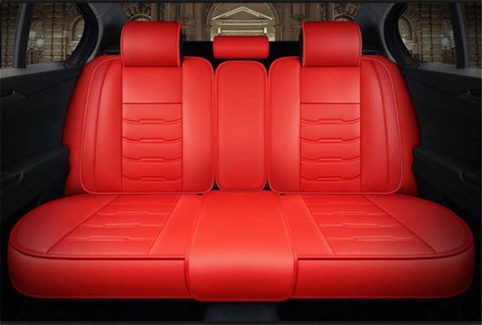 ya 12 5.22 Universal red polyurethane synthetic leather 5- for SEAT er car for SEAT cover front + rear full set cushions 
