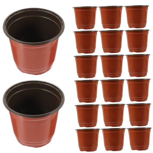 ya 14 50 PCS Flowerpots for Indoor Plants Plastic with Drai ge Holes Succulents
